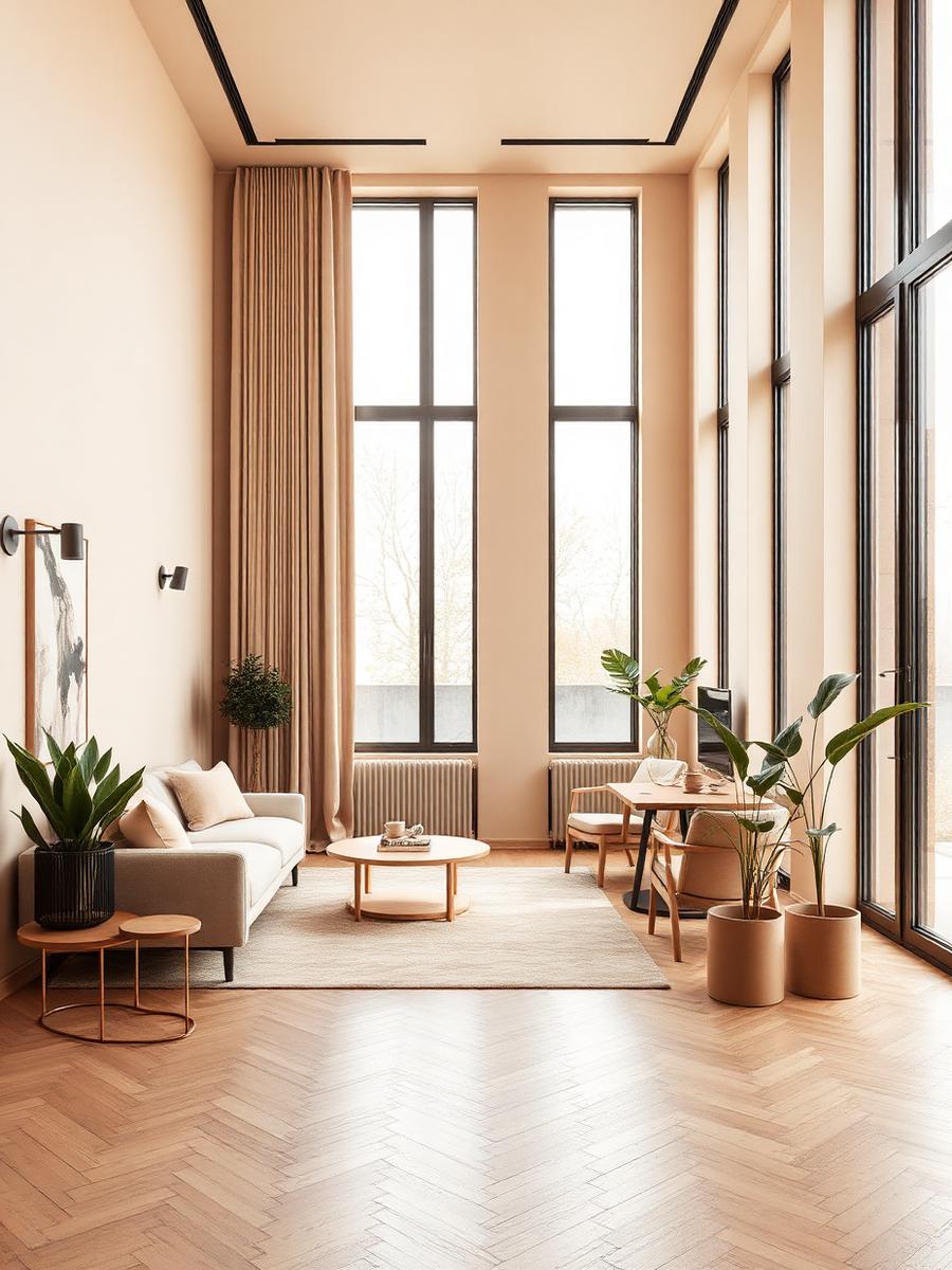 Interior de apartamento moderno projetado por Dandara Brito